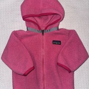 Patagonia Infant Pink Fleece Hoodie